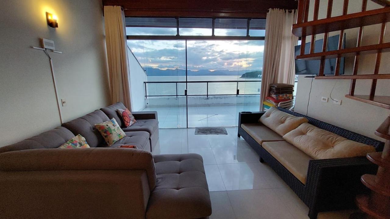 Appartement Linda Cobertura Duplex, Pé Na Areia,Vista Linda. à Caraguatatuba Extérieur photo